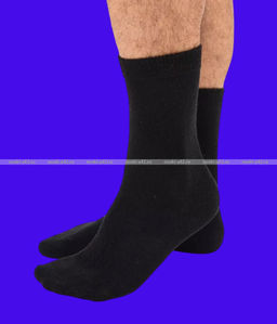 Цена за 3 пары.3 ПАРЫ - Термоноски мужские ШЕРСТЬ внутри махра ЧЕРНЫЕ арт. 1553