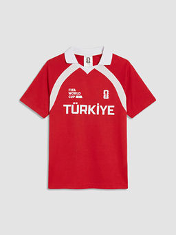 T?rkiye FIFA 2026 D?nya Kupas? Bask?l? Erkek Spor Ti??rt - Waikiki фото 2