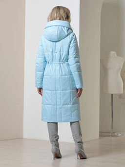 25417 Пальто голубой - Dizzyway фото 5