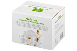 Чайник 900 мл 21,5*13,5*14,5 см Птички на ветке на деревянной подставке - Elan gallery фото 14