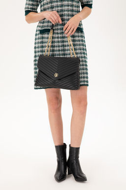 Женская черная сумка на плечо с ремешком-цепочкой Неожиданная скидка в корзине - U.s. polo assn фото 2