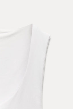 WIDE STRAP POLYAMIDE VEST TOP - Zara фото 27