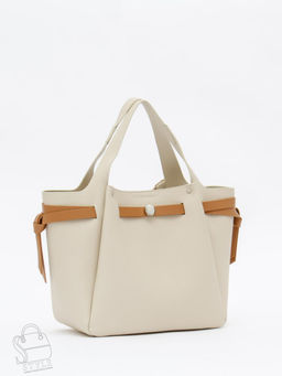 Сумка женская кожаная 52982OS off white Polina&Eiterou в Новосибирске