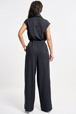 Комбинезон с брюками деловой офисный черный