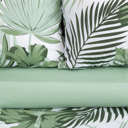 Постельное белье Этель евро Tropics (вид 2) 200*217 см,240*220 см,70*70 см -2 шт  фото 8