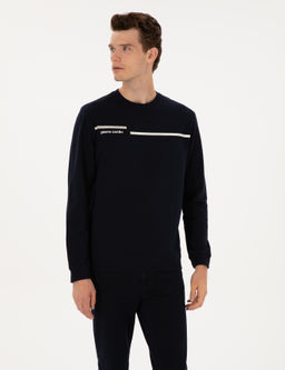 Lacivert Regular Fit Sweatshirt
