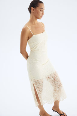Vestido de encaje con tirantes espagueti - H&m фото 5