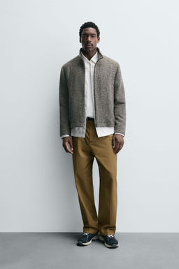 BOUCL_ TEXTURE OVERSHIRT