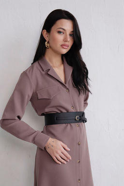 Платье-рубашка с английским воротником - Martichelli фото 323