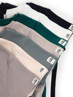 Футболка в рубчик 22-0210 хаки