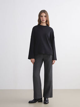 Bisiklet Yaka Kad?n Sweatshirt Tunik