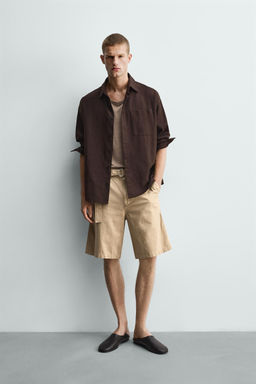 BERMUDA REGULAR FIT SEERSUCKER / Rayas