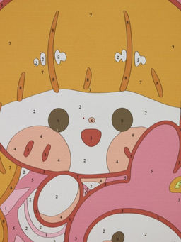 Картина по номерам на подрамнике Draw Me! Red-haired girl, (20*20 см)