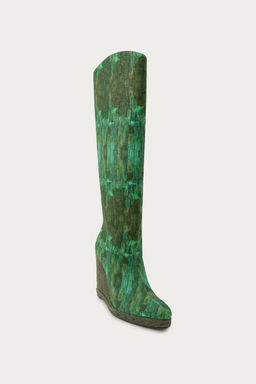 BOTA CU?A ESTAMPADA MARISA BERENSON X ZARA / Verde фото 3
