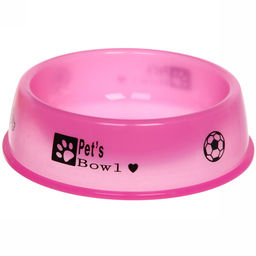 Цена за 3 шт. Миска пластиковая "Паппи" 21*6см цвет розовый / 500мл