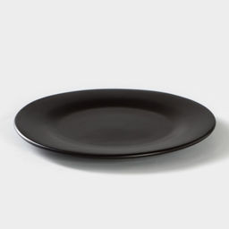 Тарелка Хорекс Carbone, d=20 см, фарфор, чёрная