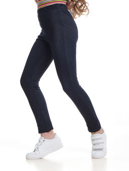 Бриджи для девочки спортивные детская одежда лосины домашние UD 6834 т.синий - Mini maxi фото 6