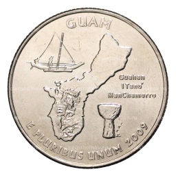 25 центов (1/4 доллара) 2009 года Р США Штаты и территории  Гуам