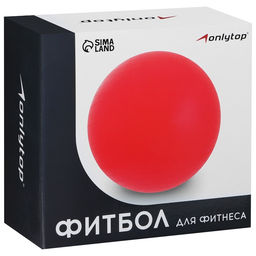 Фитбол ONLYTOP, d=85 см, 1400 г, антивзрыв, зелёный