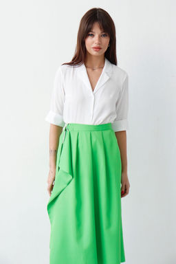 Юбка с запахом салатовая - Martichelli фото 2