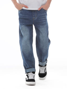 Джинсы-багги для мальчиков - Синий мир фото 15