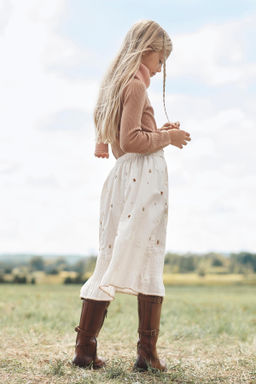 LIMITED EDITION EMBROIDERED FLORAL MIDI SKIRT - Zara фото 3