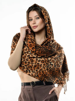 Яркий палантин с анималистичным принтом - Pretty mania фото 8