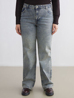 B?y?k Beden Straight Fit Kad?n Jean Pantolon