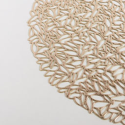 Цена за 12 шт. Салфетка сервировочная на стол Манифик, d=38 см, цвет золотой - Simaland фото 5