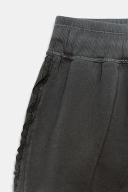 SHORTS LAVADOS ENCAJE / Azul / Gris - Zara фото 6