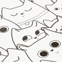 Магнит-раскраска многоразовая «Котики», 14.8×21 см