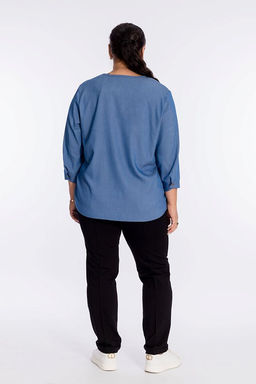 Рубашка М323030а Голубой - Елена фото 4