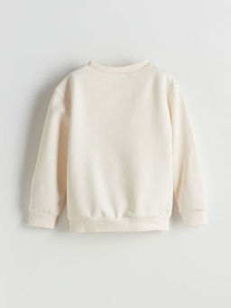 Ay? Teddy Bask?l? K?z ?ocuk Sweatshirt