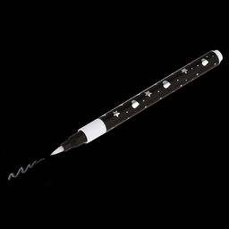 Маркер для рисования "Metallic Glitter" на водной основе, с блестками, мягкий наконечник - кисточка, круглая форма, тонкий, набор 36шт, в пластмассовом кейсе с ручкой 27,7х14,5х2,5см (Китай)