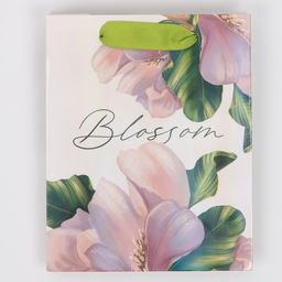 Пакет подарочный ламинированный, упаковка, «Цветение», радужная голография, S 12 х 15 х 5.5 см