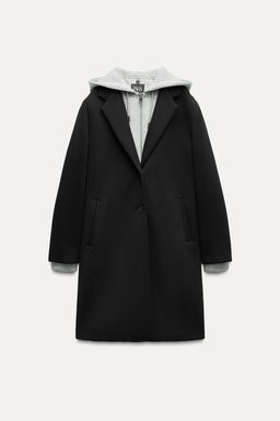 CONTRAST COAT WITH DETACHABLE HOOD - Zara фото 3