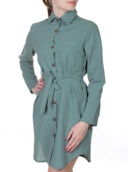 803 Платье хлопковое с воротником Fashion
