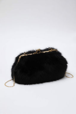 Siyah Zincir Ask?l? Suni Kurk Kad?n Omuz Canta TAKAW26OC00069