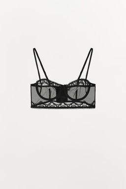 UNDERWIRED MESH AND LACE BRA - Zara фото 6