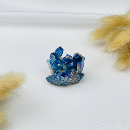 Друза из Горного Хрусталя (титан.покрытие)