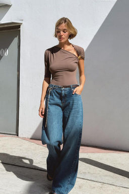 ASYMMETRIC POLYAMIDE TOP - Zara фото 15