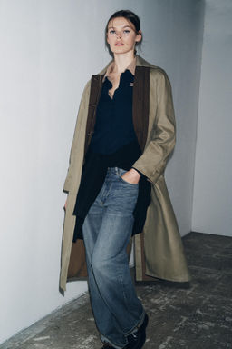 ZW COLLECTION BAGGY MID-WAIST JEANS - Zara фото 7
