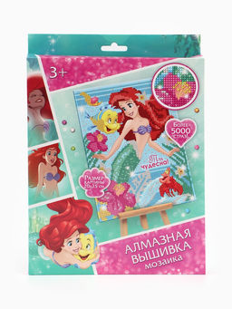 Алмазная мозаика с частичным заполнением для детей Принцессы, 20?25 см - Disney фото 9