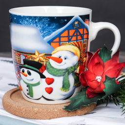 Кружка новогодняя 250 мл / X605 /уп 12/96/ - Галеонтрейд фото 2