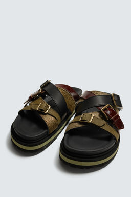 LTHR SNDLS / Verde agua - Zara фото 4