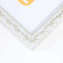 Фоторамка пластик "Камышок" 21х30 см, белый кракелюр (пластик)