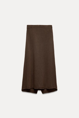 PLAIN KNIT WRAP TROUSERS - Zara фото 4