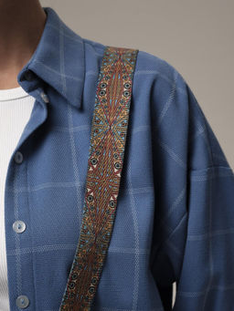 Сумка кожаная на плечо Azaro 30996 силвер