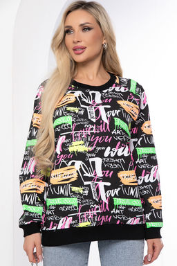 Свитшот В духе времени (черный) Б8646 - Lt collection фото 4