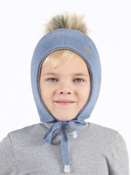 Шапка детская голубая Ш-088 (48)
